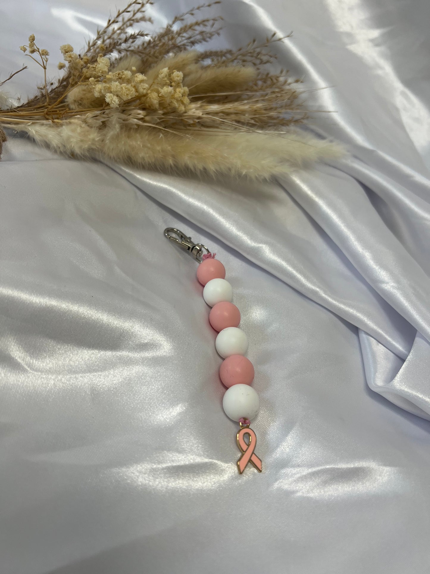 Sleutelhanger pink ribbon