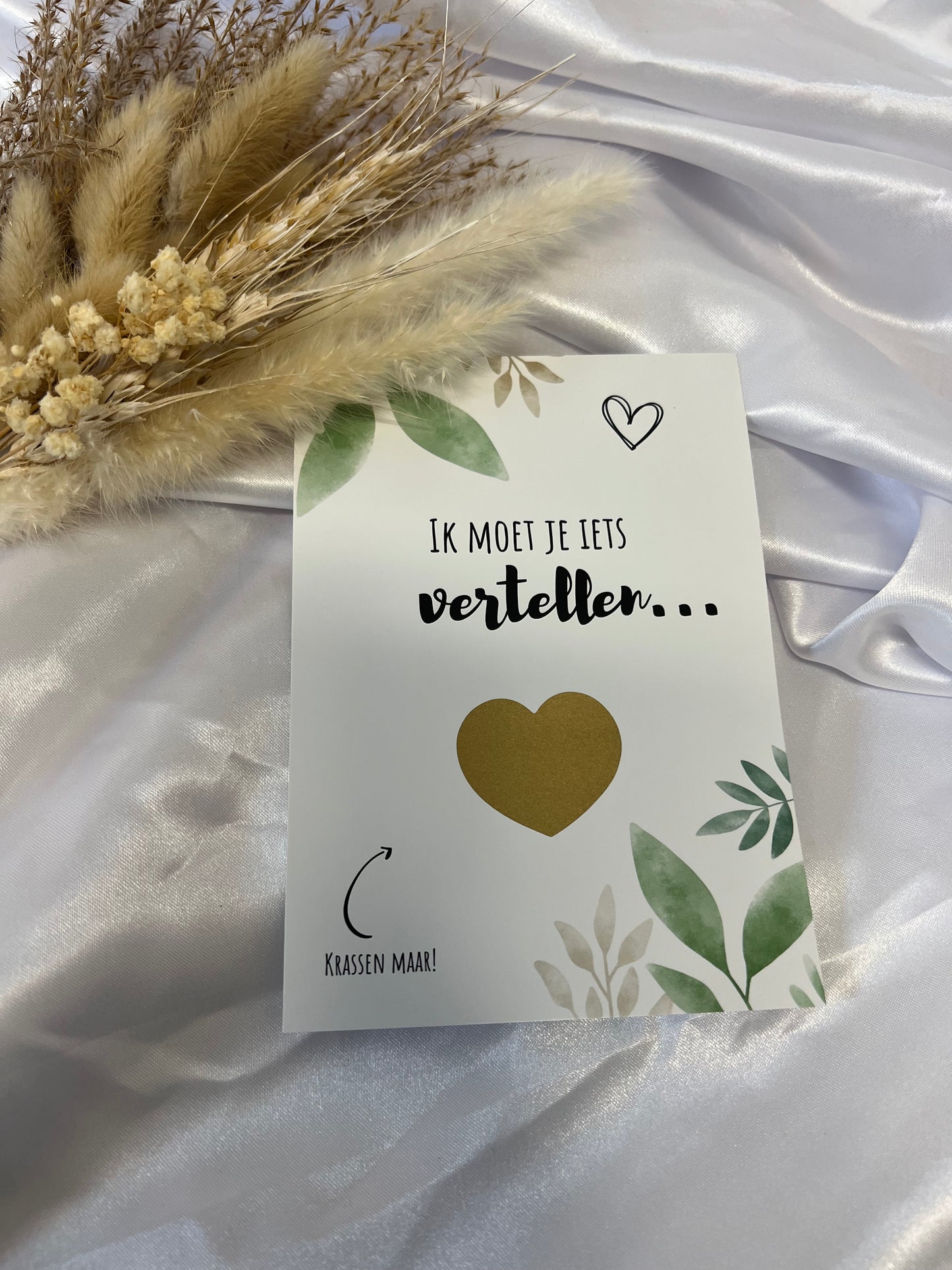 Aankondiging zwangerschap kaartje