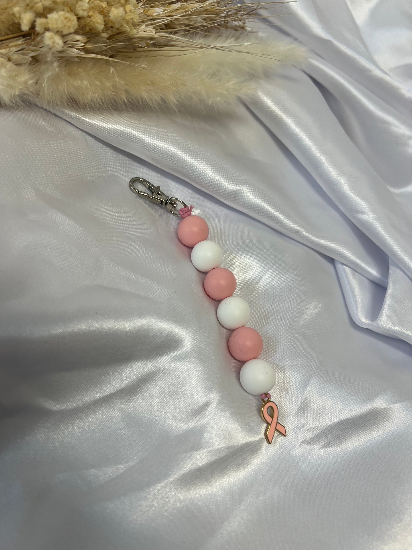 Sleutelhanger pink ribbon