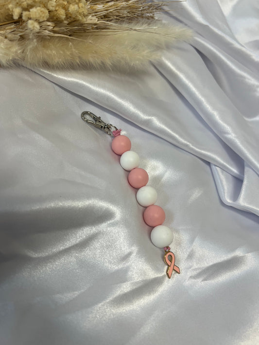 Sleutelhanger pink ribbon
